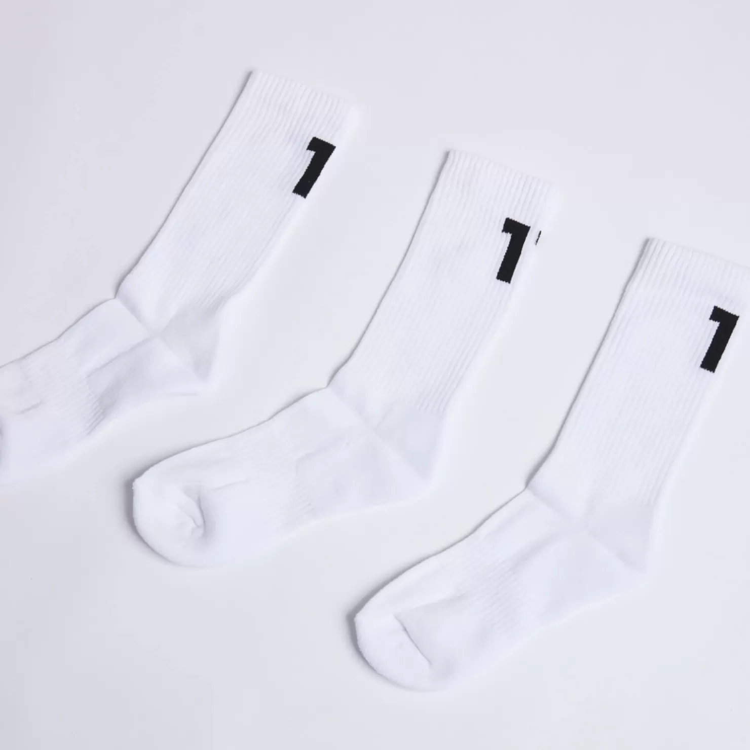 11 Degrees Socks & Underwear< 3 Pack Back Logo Socks – White/White/White