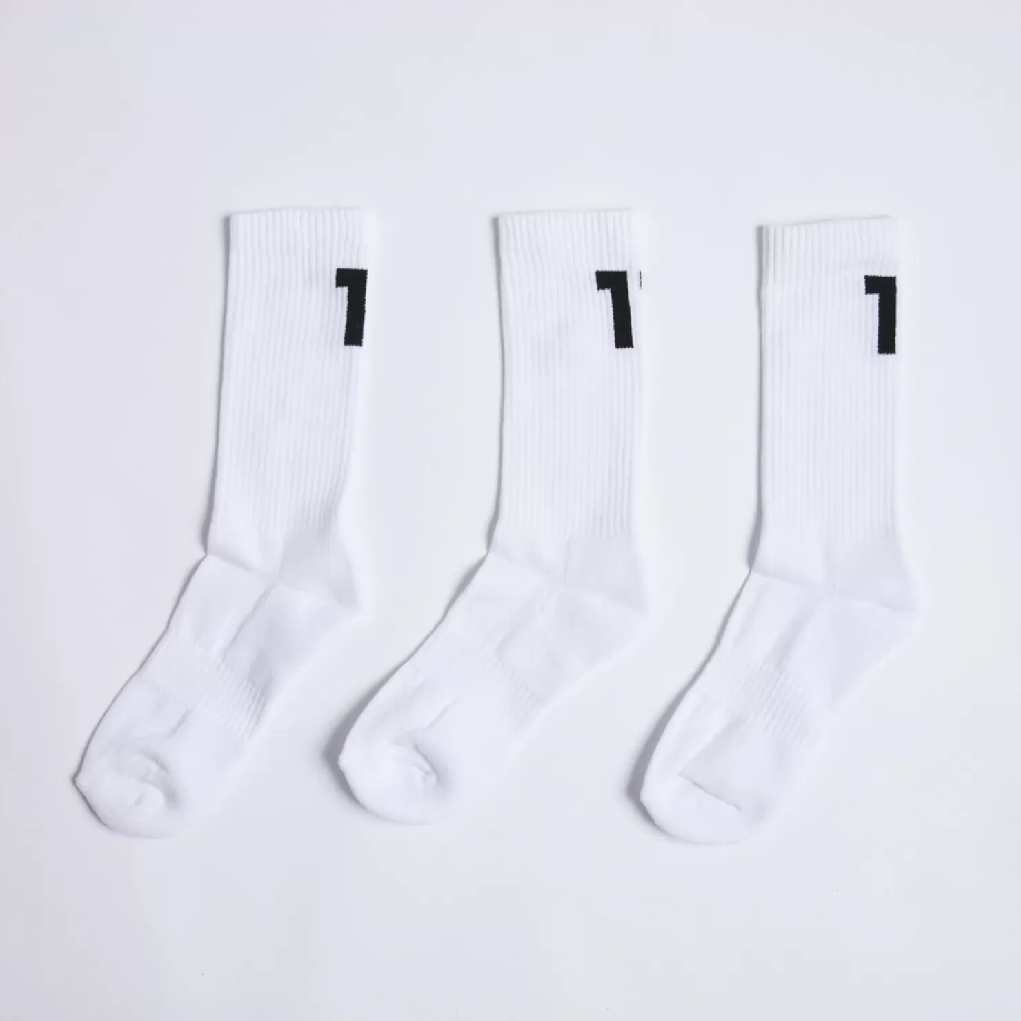 11 Degrees Socks & Underwear< 3 Pack Back Logo Socks – White/White/White