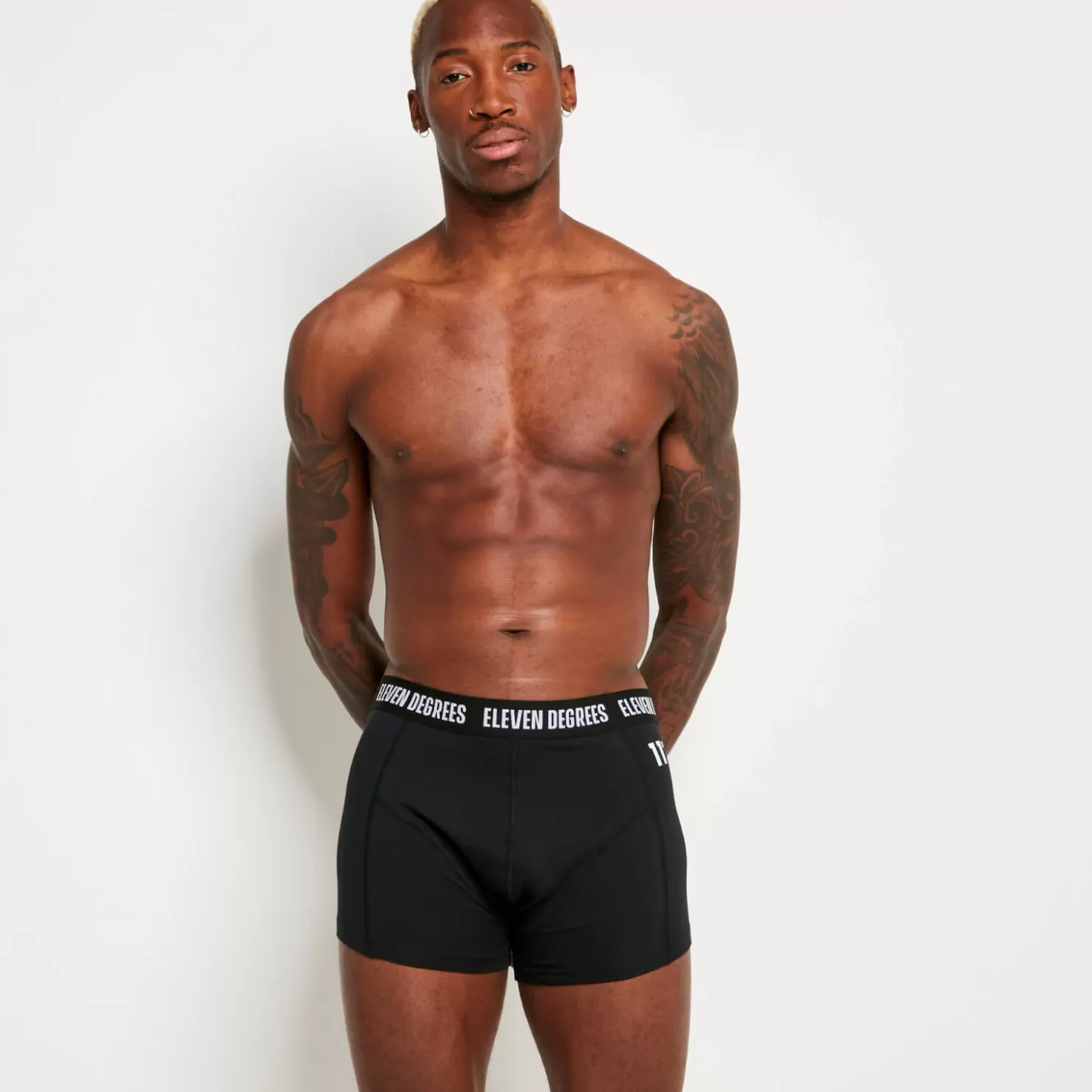 11 Degrees Socks & Underwear< 3 Pack Boxers – Black/Black/Black