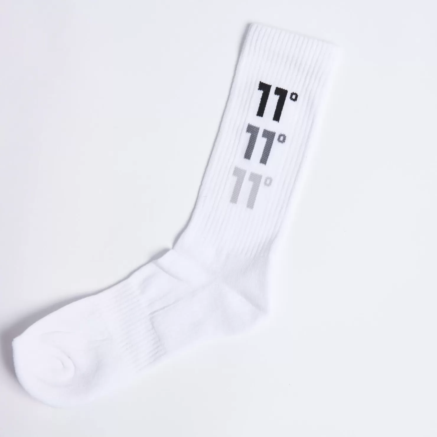 11 Degrees Socks & Underwear< 3 Pack Triple Logo Socks – White/White/White