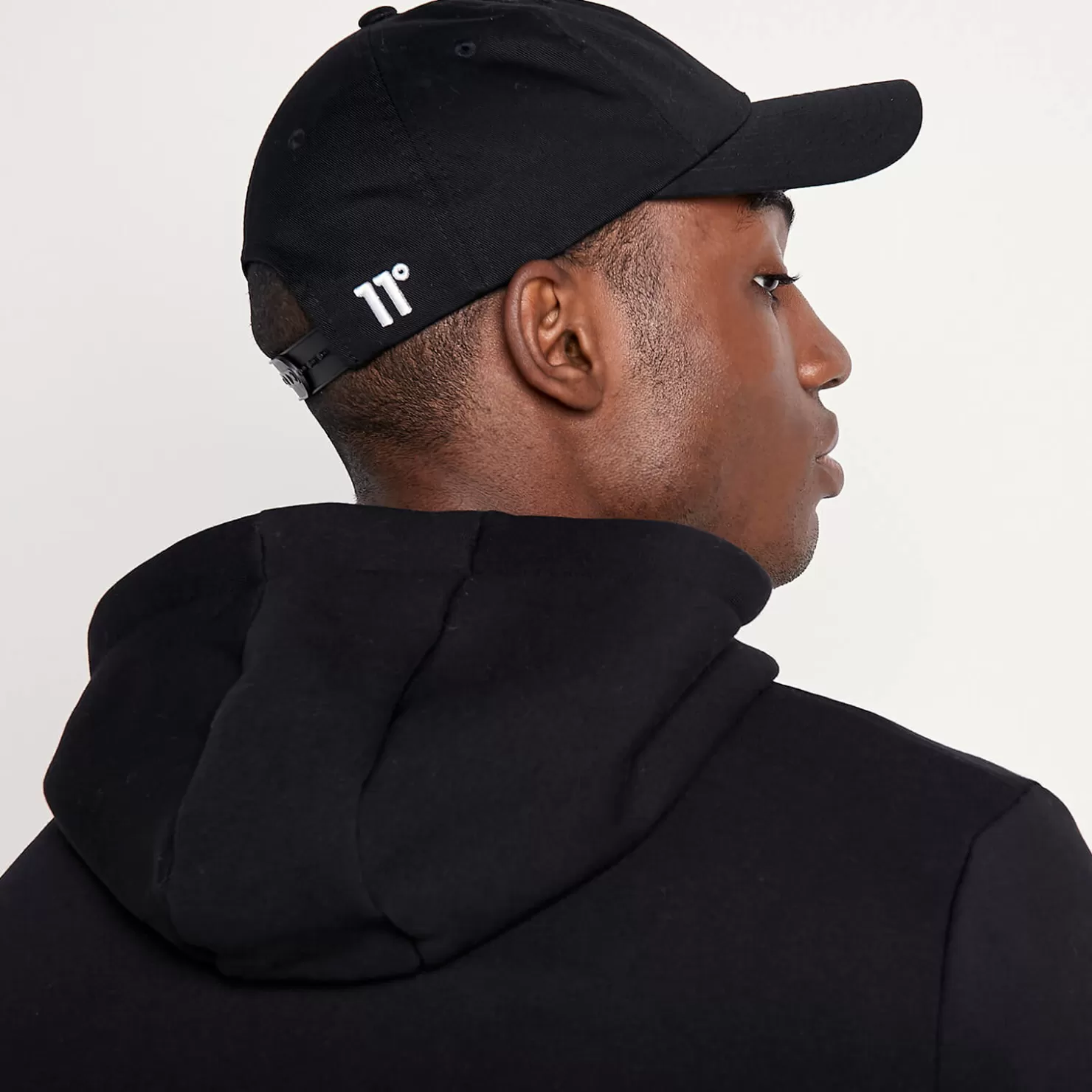 11 Degrees Caps & Hats< Baseball Logo Cap – Black/White