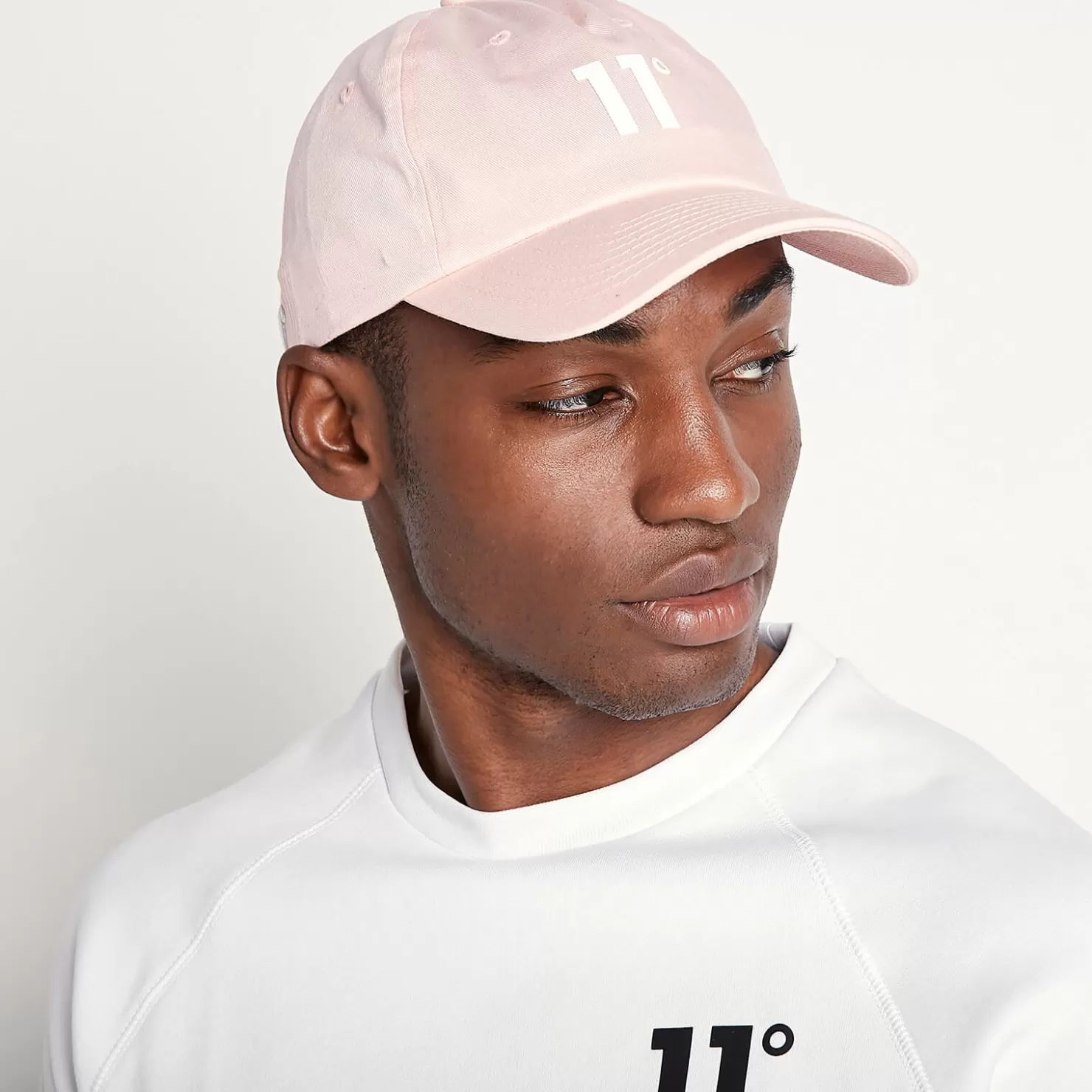 11 Degrees Caps & Hats< Baseball Logo Cap – Chalk Pink