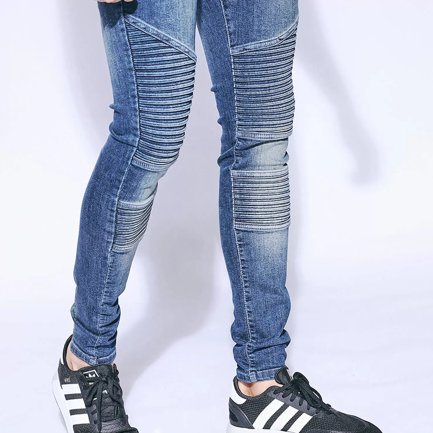 11 Degrees Jeans< Biker Jeans Skinny Fit – Vintage Wash