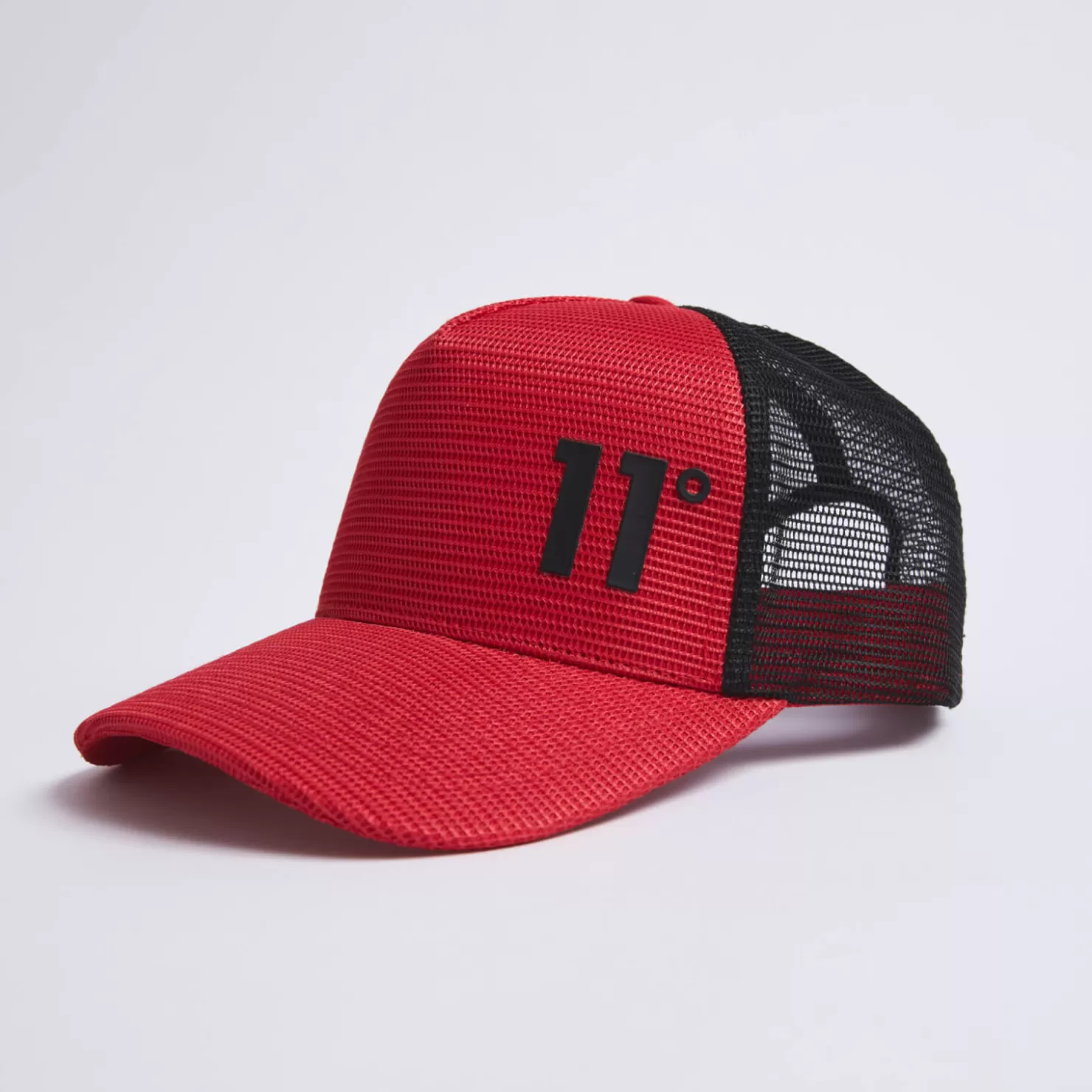 11 Degrees Caps & Hats< Closed Mesh Trucker Cap – Ski Patrol Red