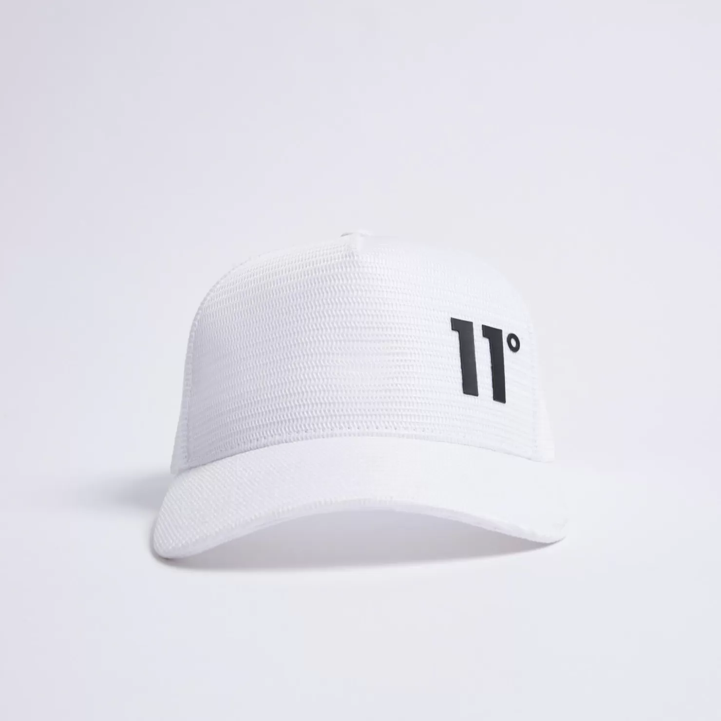 11 Degrees Caps & Hats< Closed Mesh Trucker Cap – White