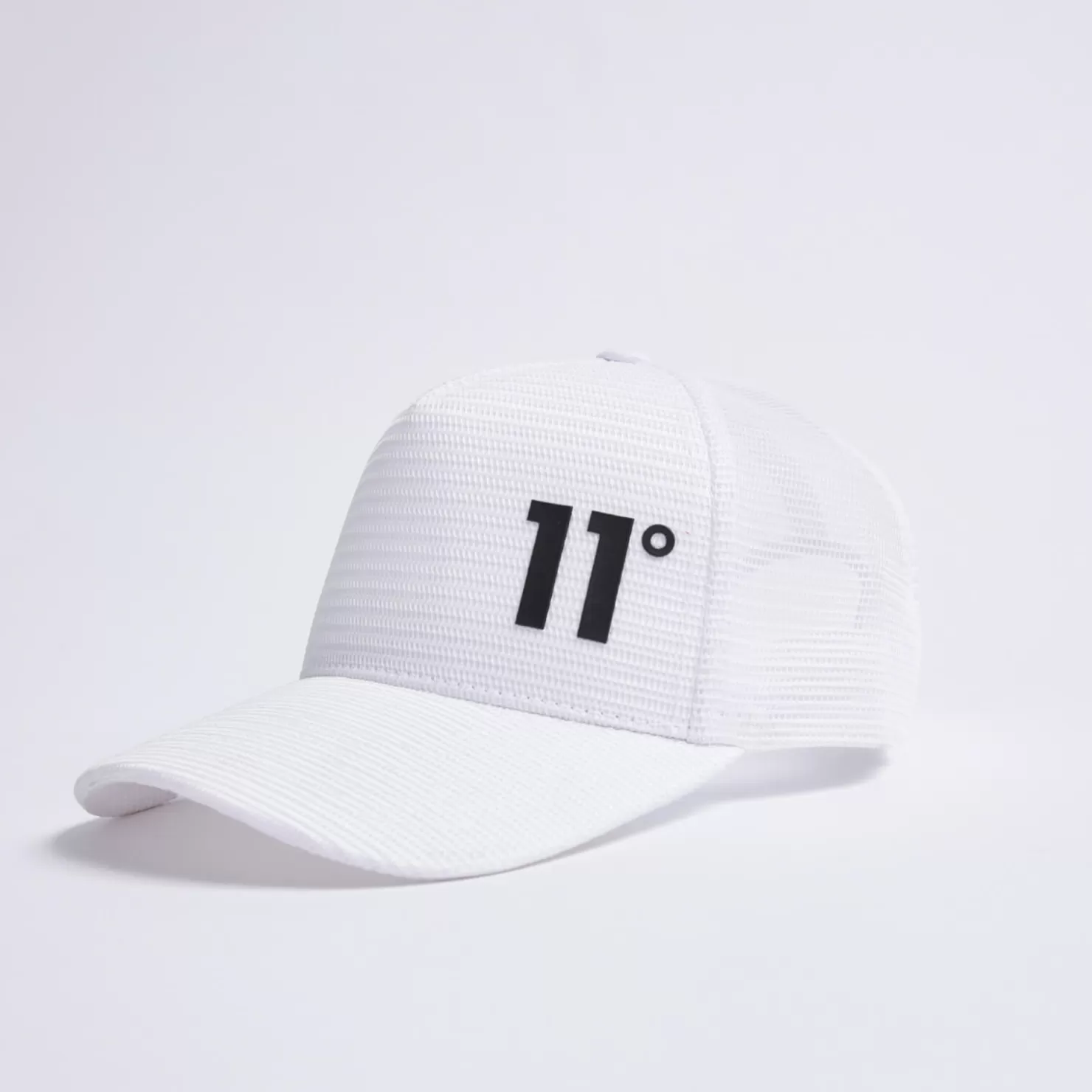 11 Degrees Caps & Hats< Closed Mesh Trucker Cap – White