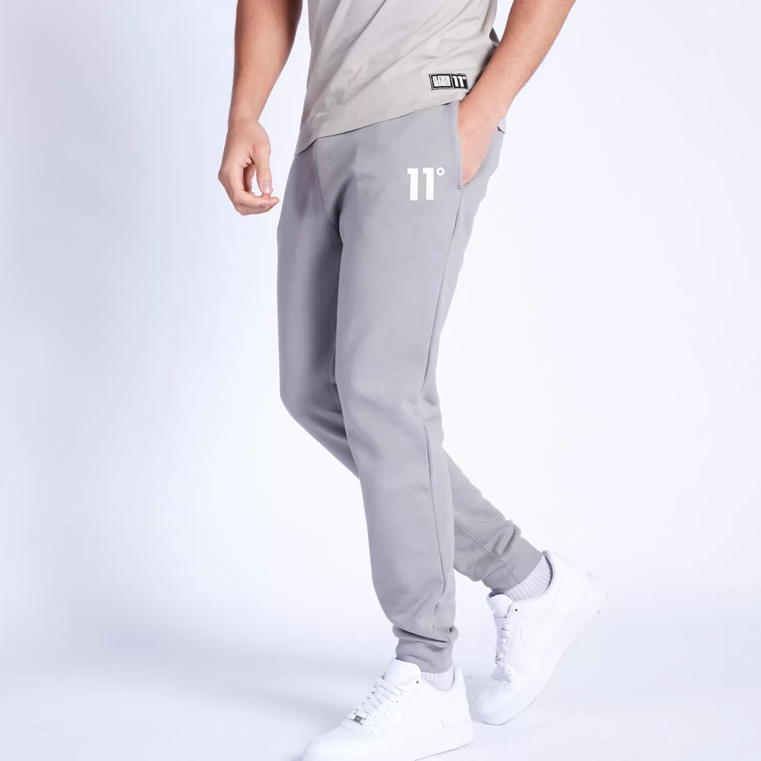 11 Degrees Joggers< Core Joggers Regular Fit – Silver