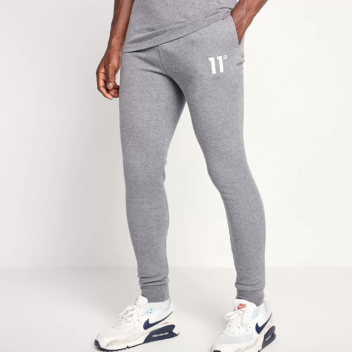 11 Degrees Joggers< Core Joggers Skinny Fit – Charcoal Marl