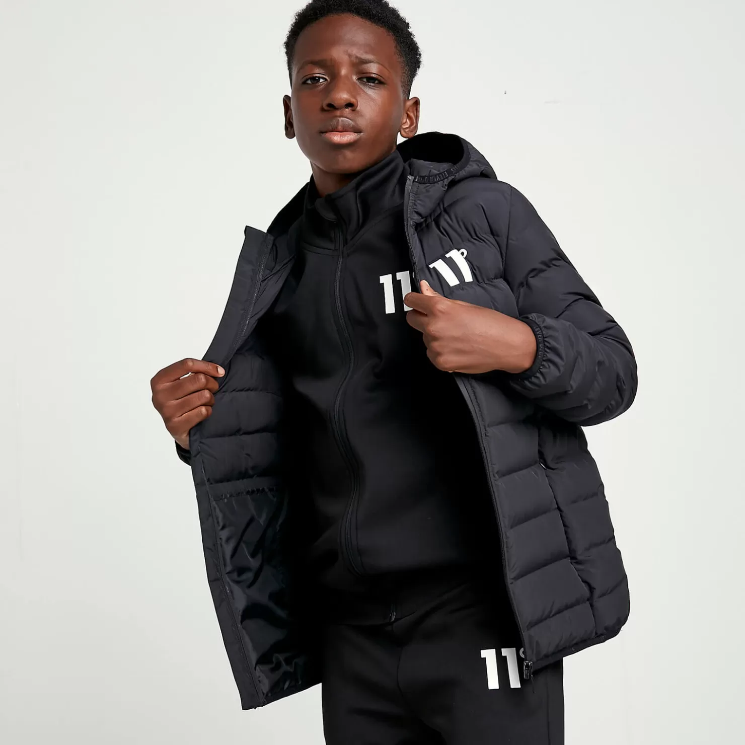 11 Degrees Jackets< Junior Space Jacket – Black