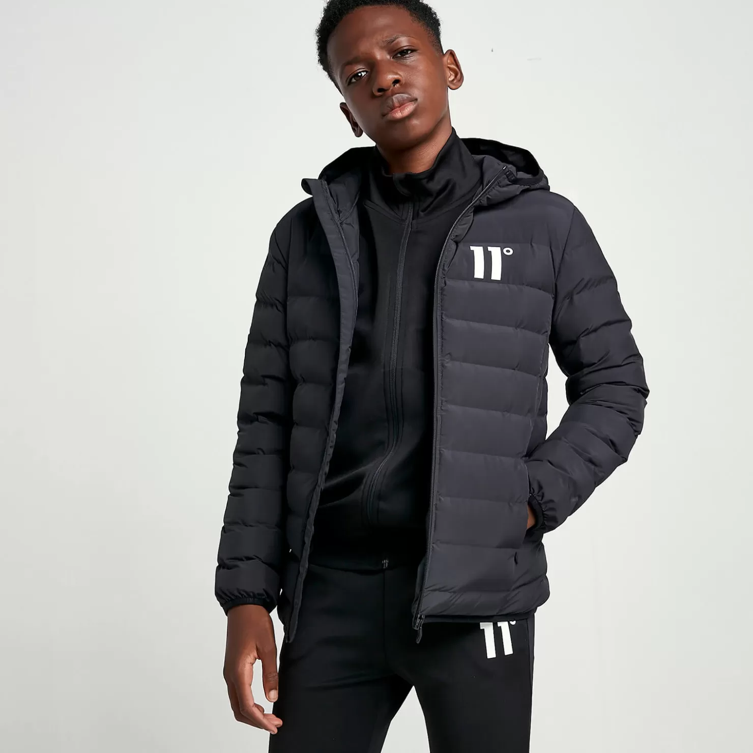 11 Degrees Jackets< Junior Space Jacket – Black