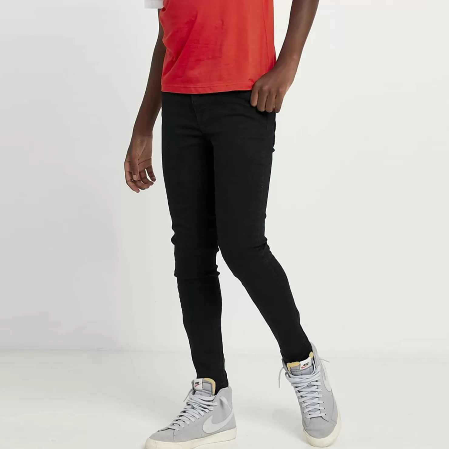 11 Degrees Jeans< Junior Sustainable Skinny Jeans – Jet Black Wash