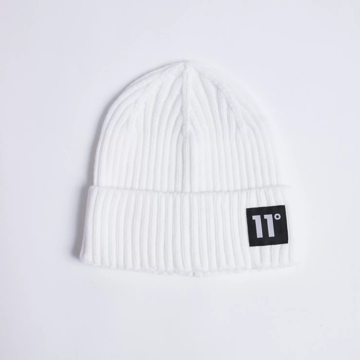 11 Degrees Caps & Hats< Knitted Beanie – White