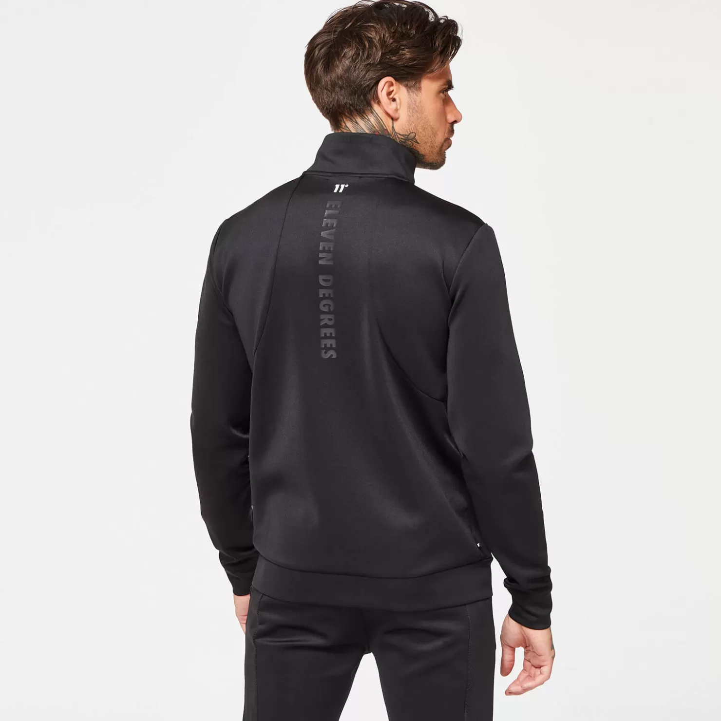 11 Degrees Tracksuits< Men'S Cut & Sew Track Top - Black