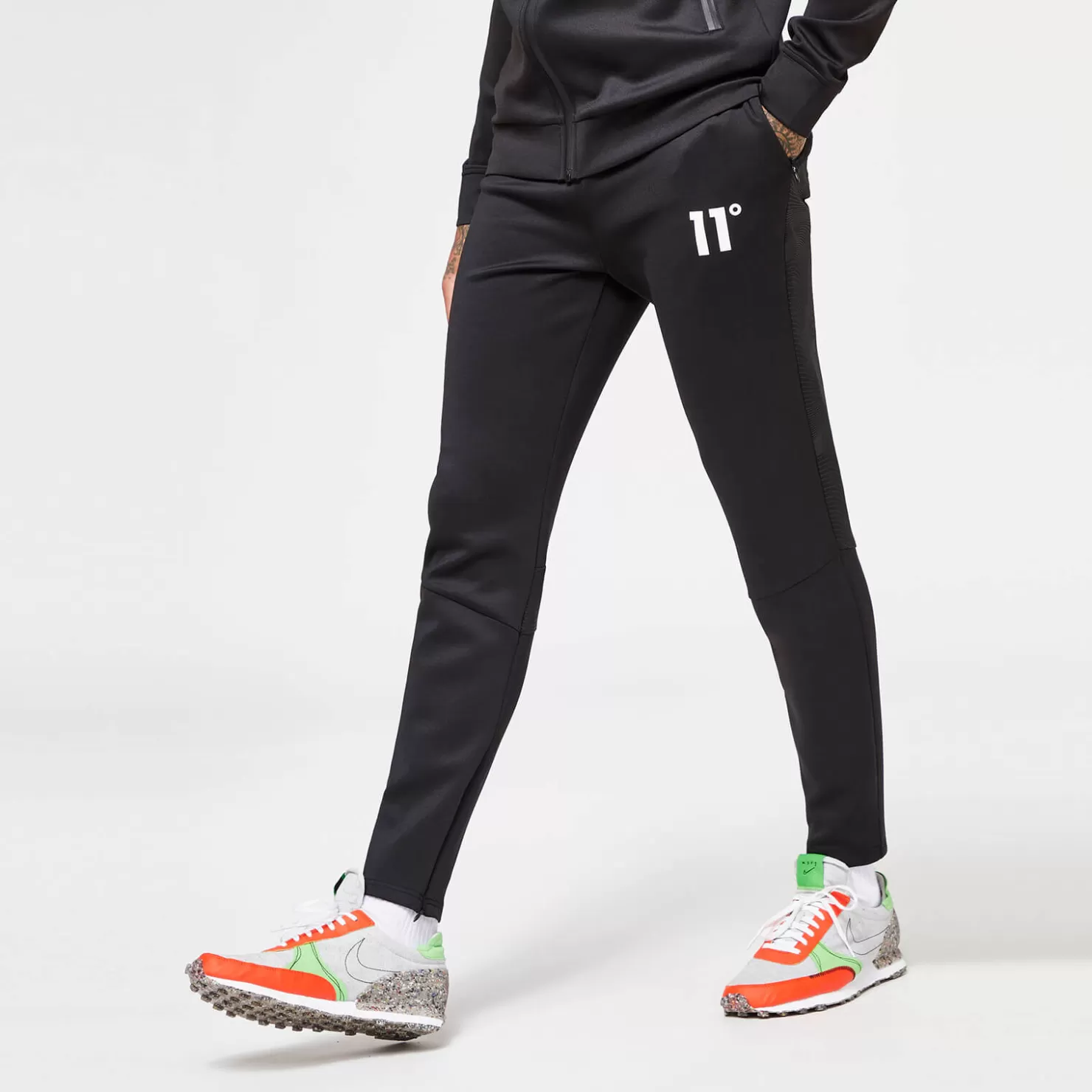 11 Degrees Tracksuits< Men'S Cut And Sew Track Pants - Black