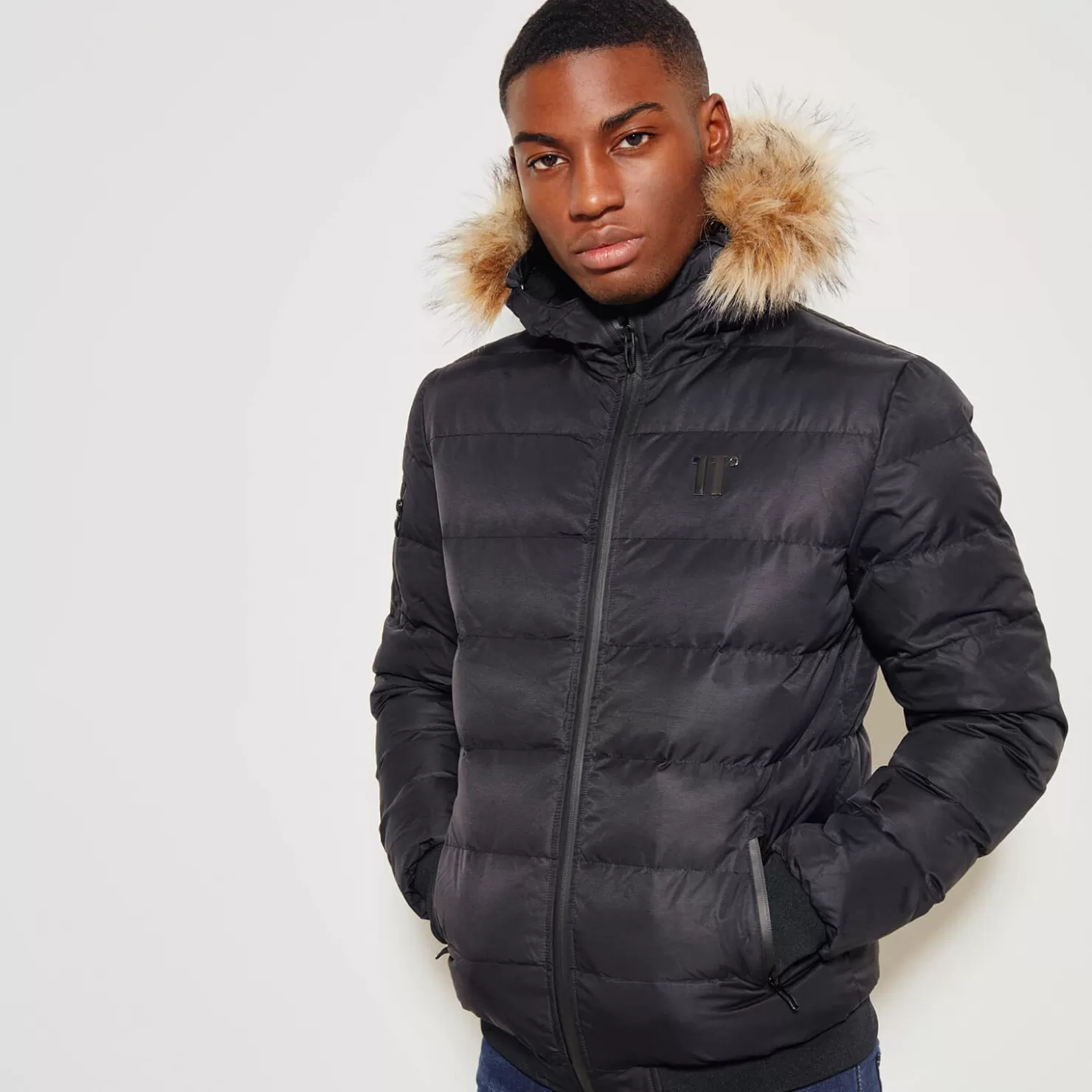11 Degrees Jackets< Missile Heavy Bomber Jacket – Black