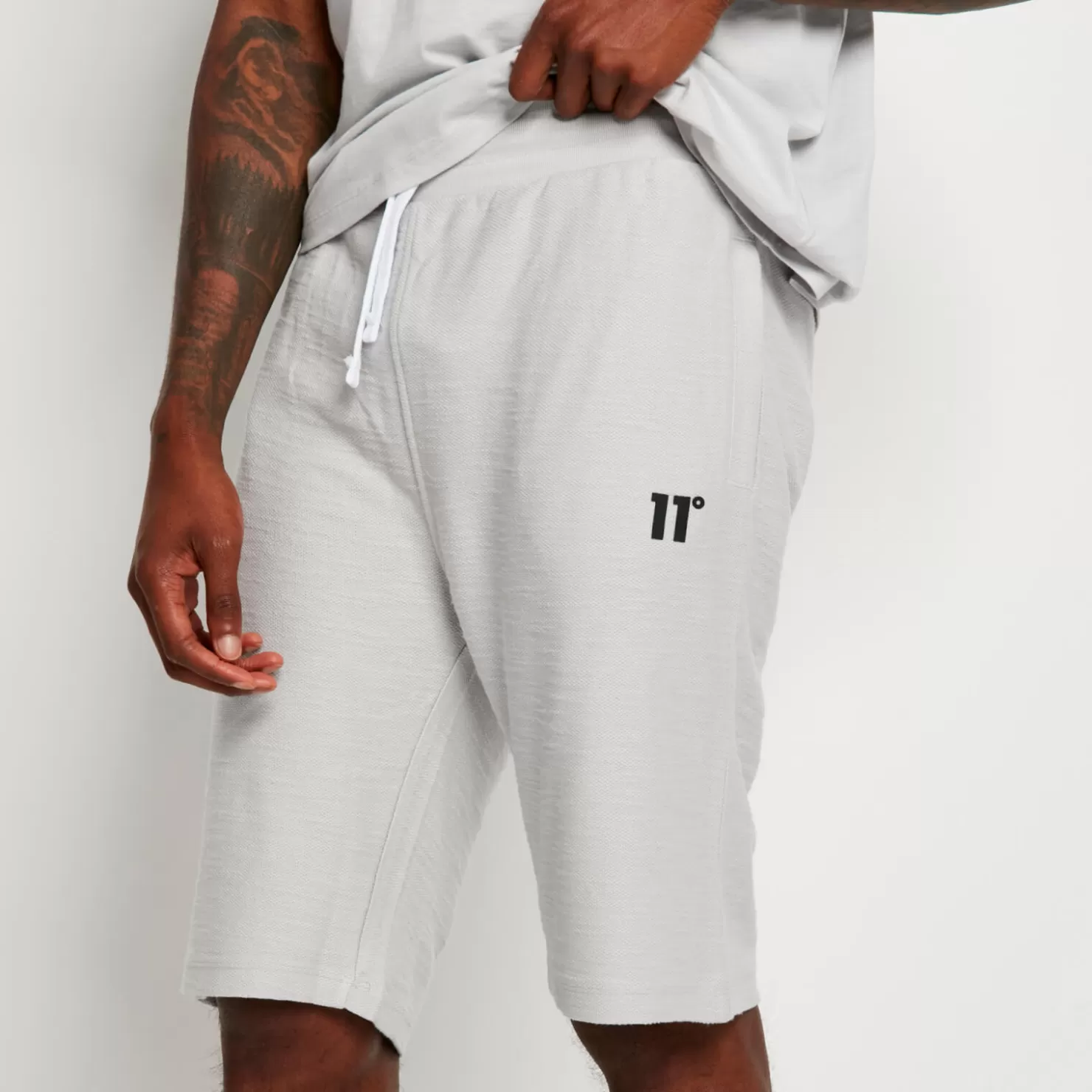 11 Degrees Shorts< Oversized Flight Shorts – Vapour Grey