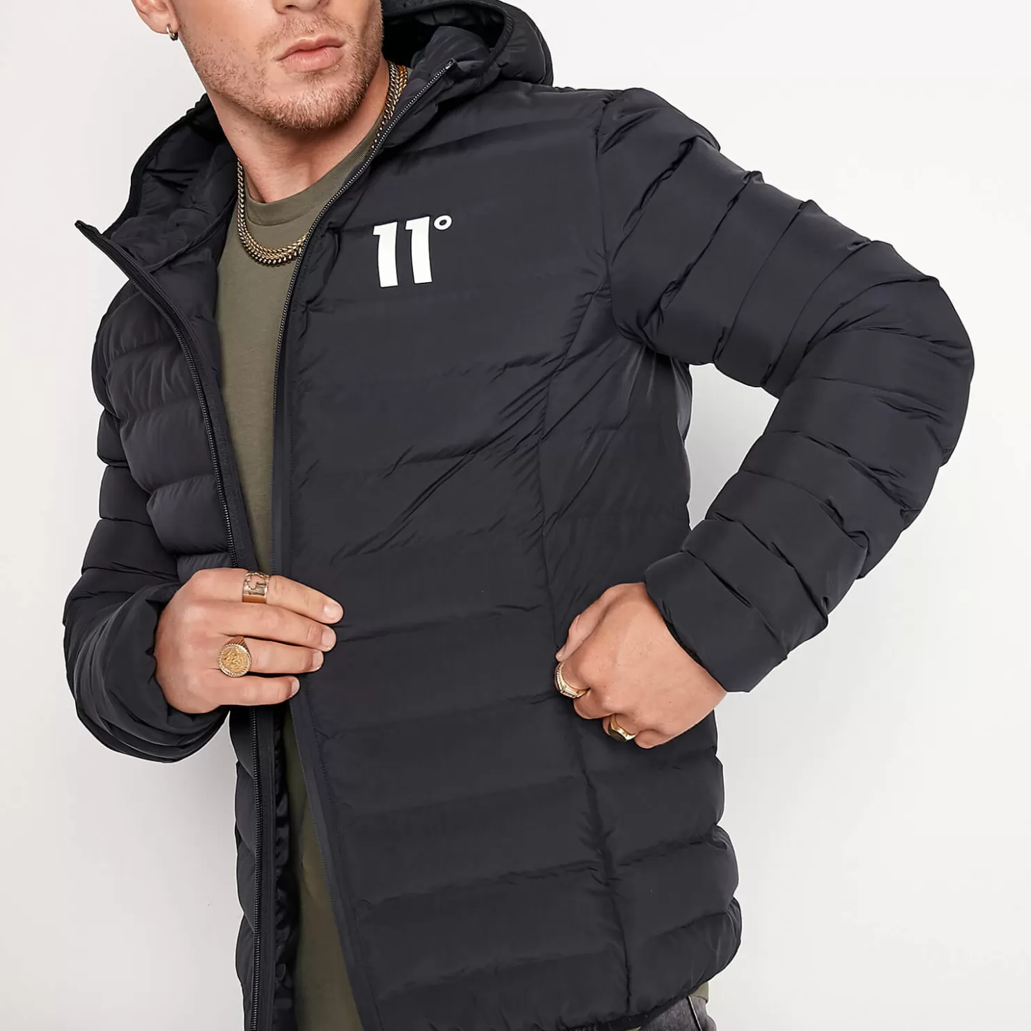 11 Degrees Jackets< Space Jacket – Black