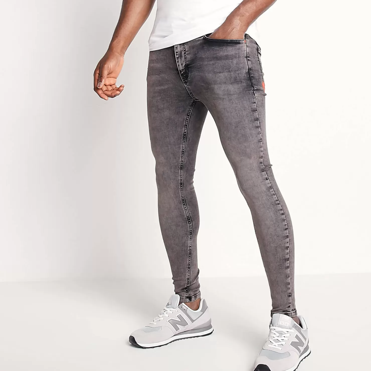11 Degrees Jeans< Sustainable Stretch Jeans Skinny Fit – Grey Wash