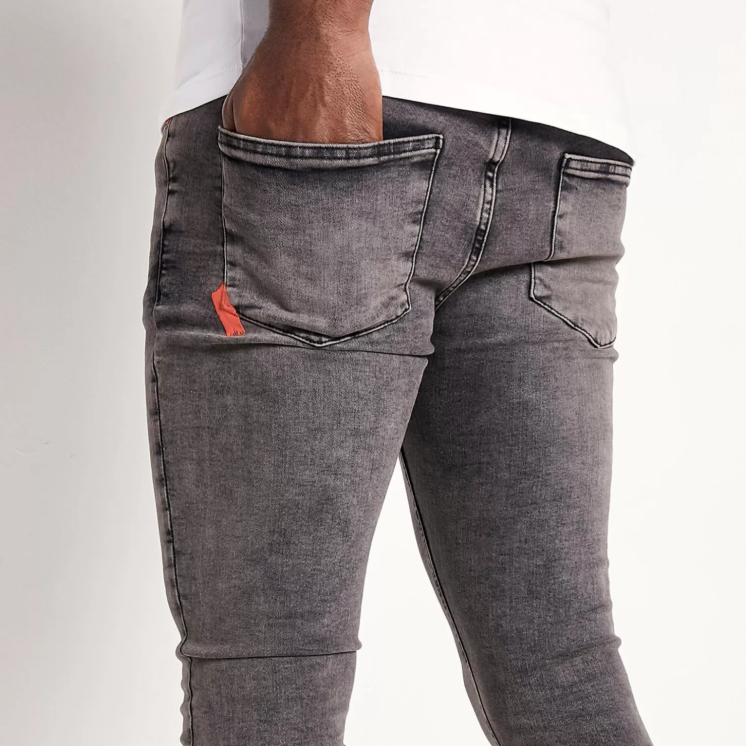 11 Degrees Jeans< Sustainable Stretch Jeans Skinny Fit – Grey Wash