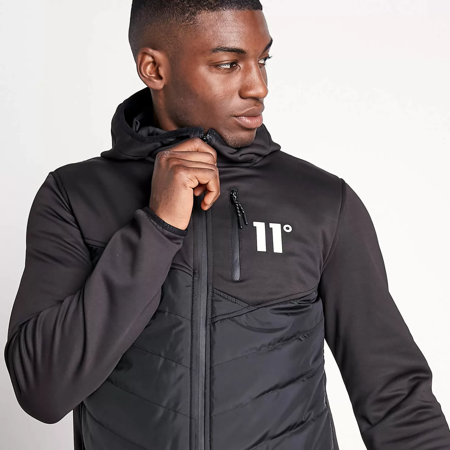 11 Degrees Jackets< Trek Hybrid Jacket – Black