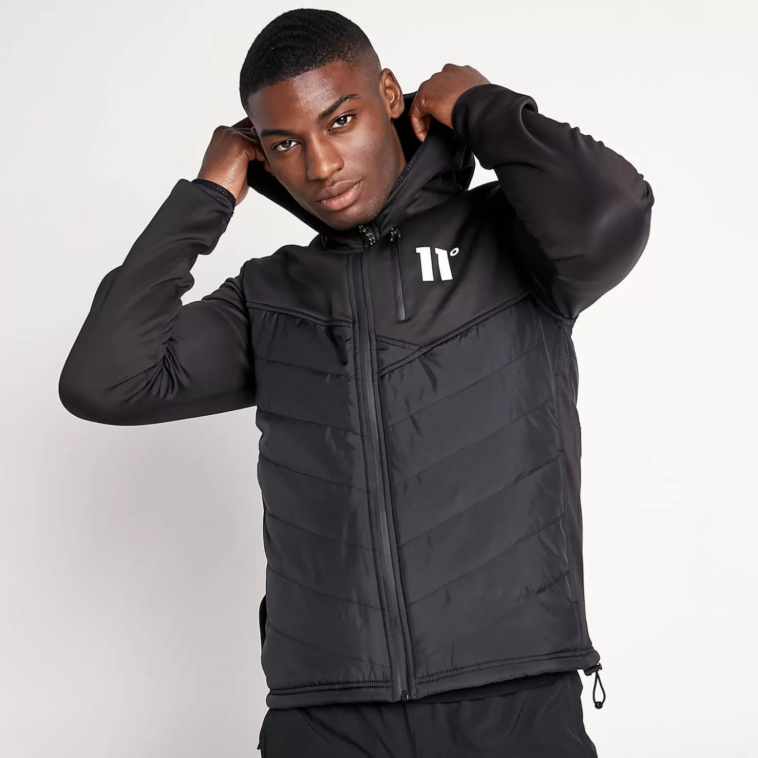11 Degrees Jackets< Trek Hybrid Jacket – Black