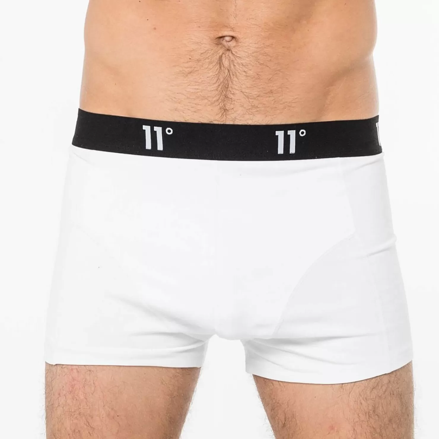 11 Degrees Socks & Underwear< Twin Pack Core Boxer Shorts – White