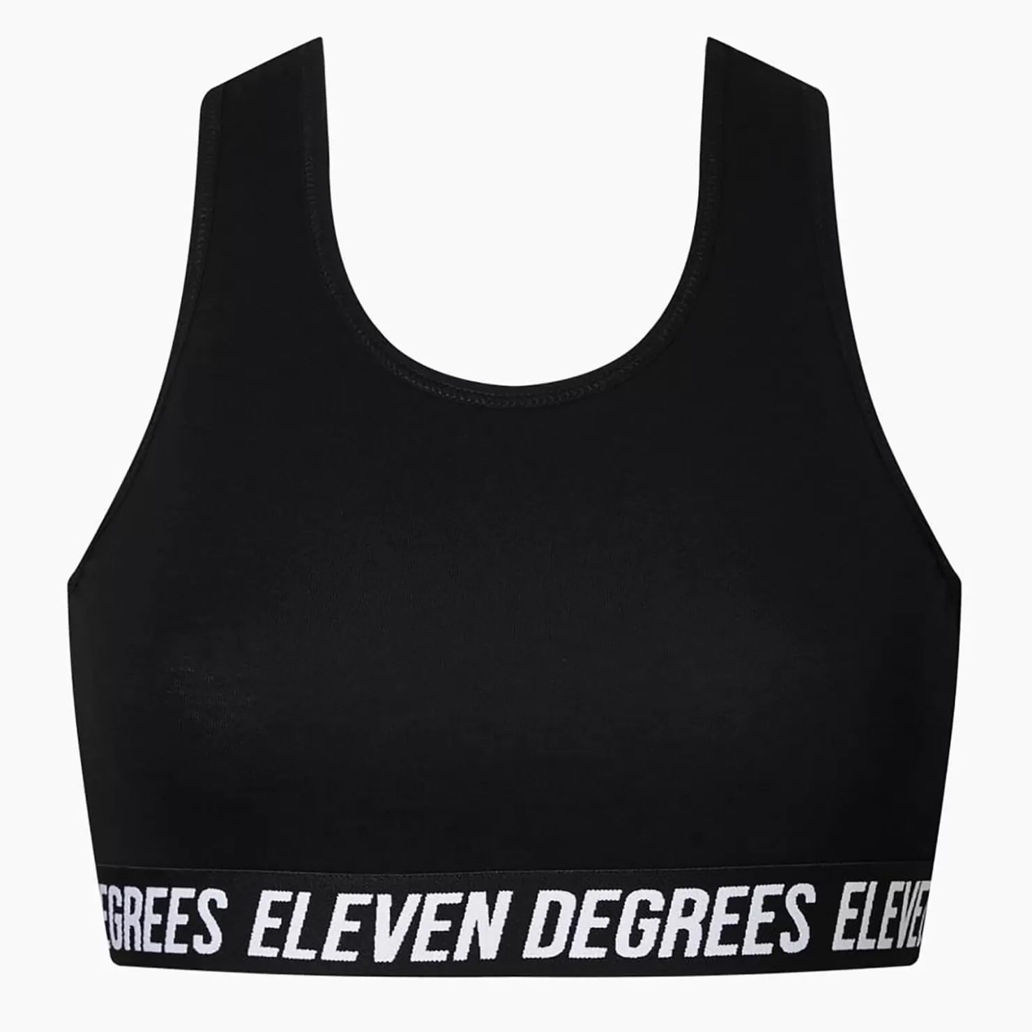 11 Degrees Underwear< Womens Cotton Underwear Bralette – Black