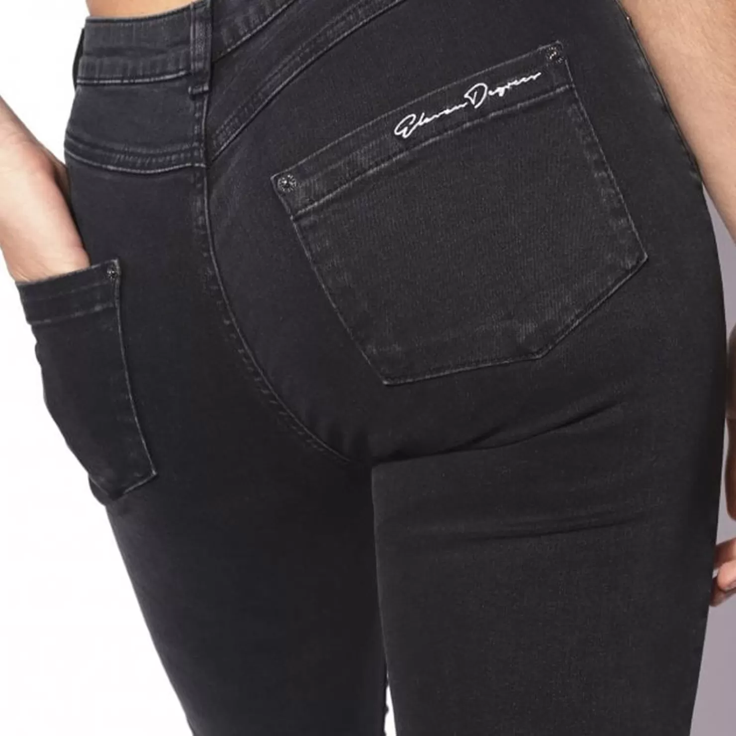 11 Degrees Jeans< Womens High Waisted Super Skinny Jeans – Washed Black