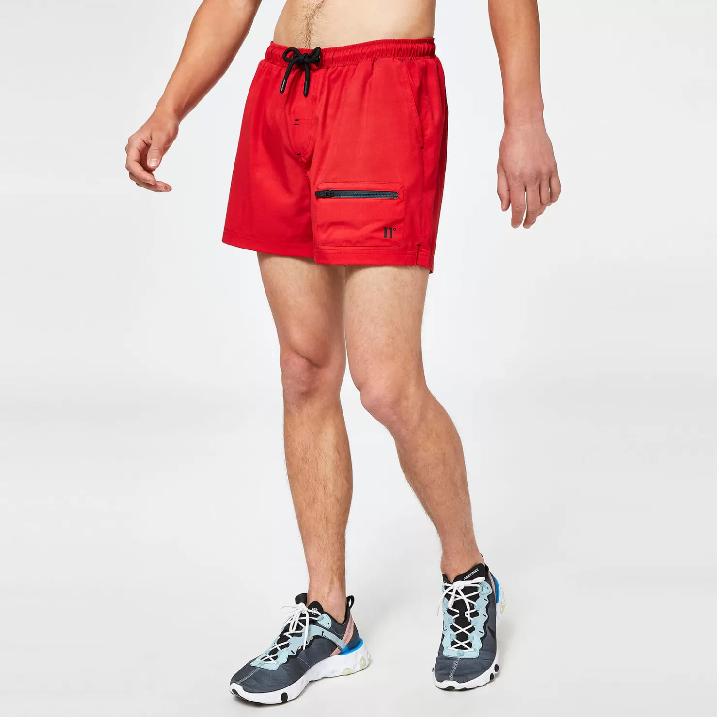 11 Degrees Swim Shorts< Zip Pocket Swim Shorts – Goji Berry Red