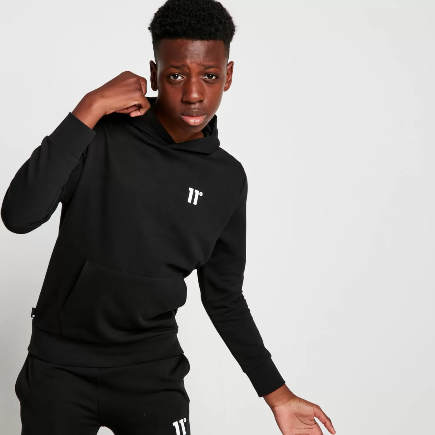 11 Degrees Hoodies<Core Hoodie – Black