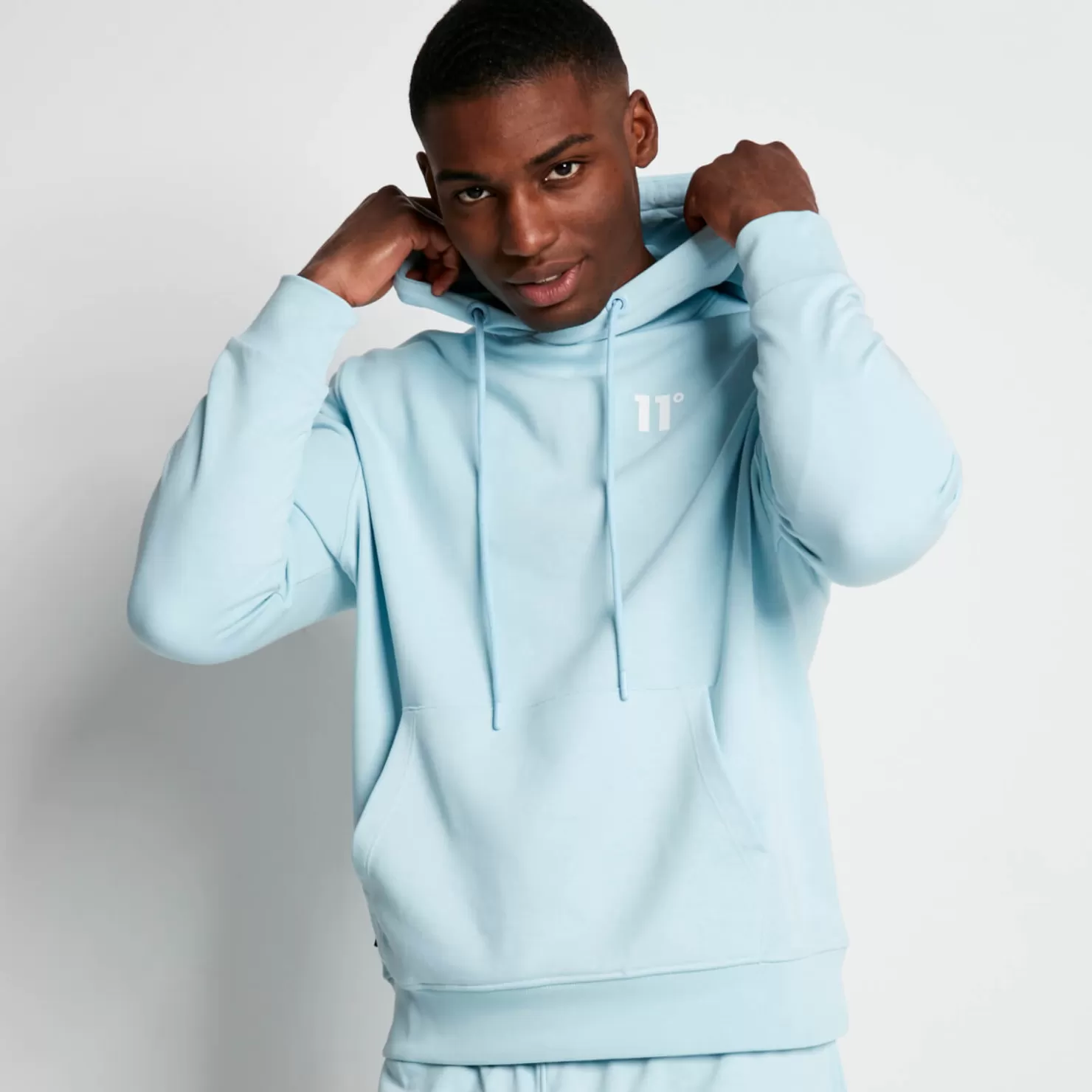 11 Degrees Hoodies<Core Hoodie – Light Blue