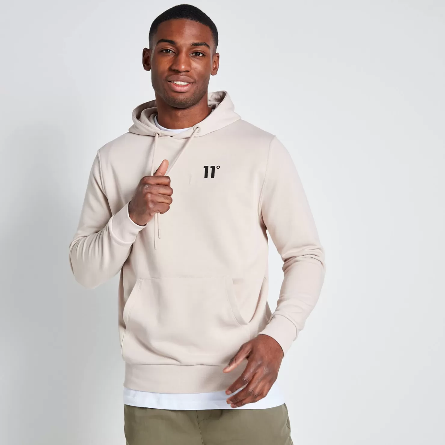 11 Degrees Hoodies<Core Hoodie – Stone