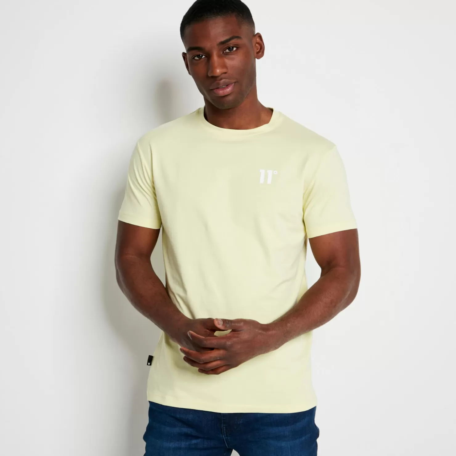11 Degrees T-Shirts<Core Muscle Fit T-Shirt – Yellow Sherbet