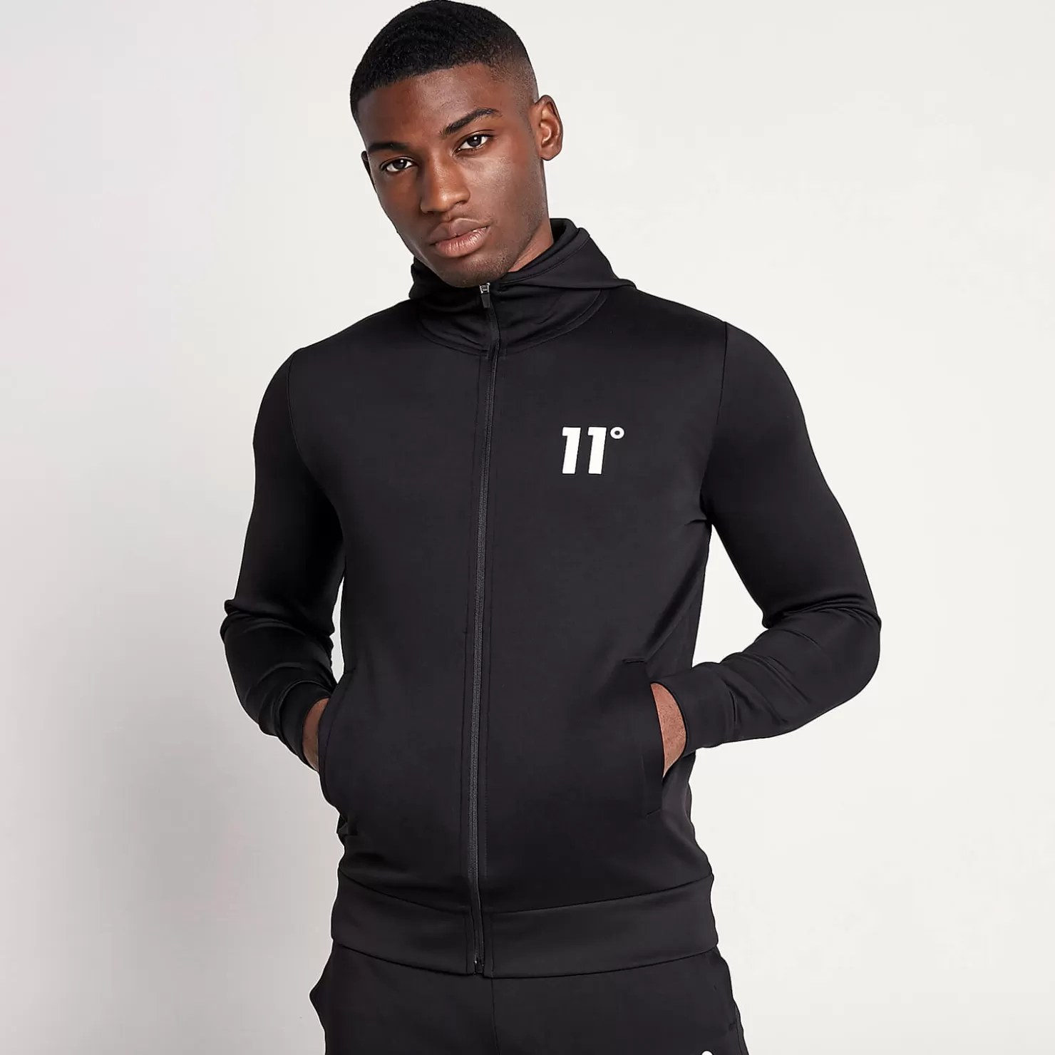11 Degrees Tracksuits<Core Track Top – Black