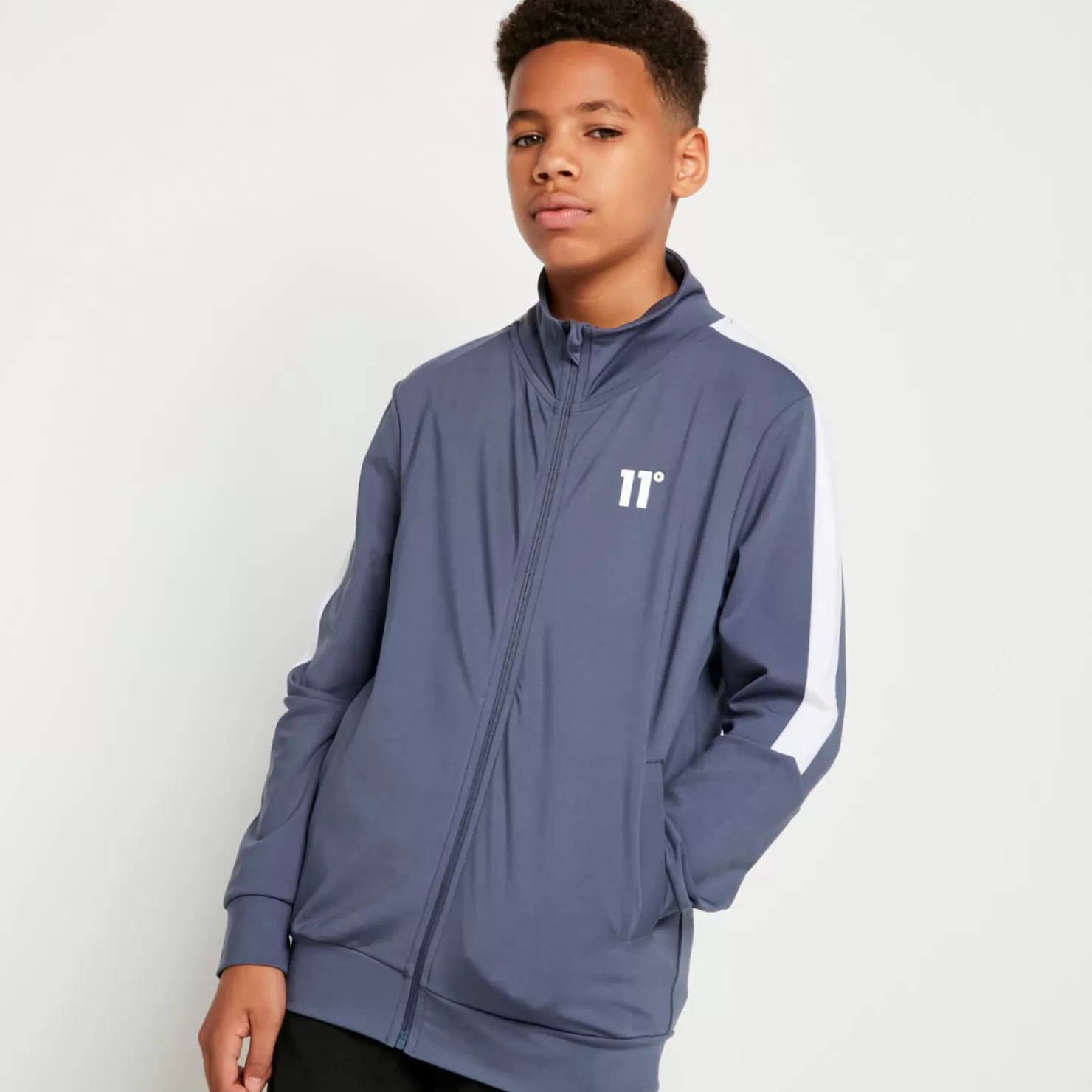 11 Degrees Tracksuits<Cut And Sew Tracksuit – Twister Grey/White