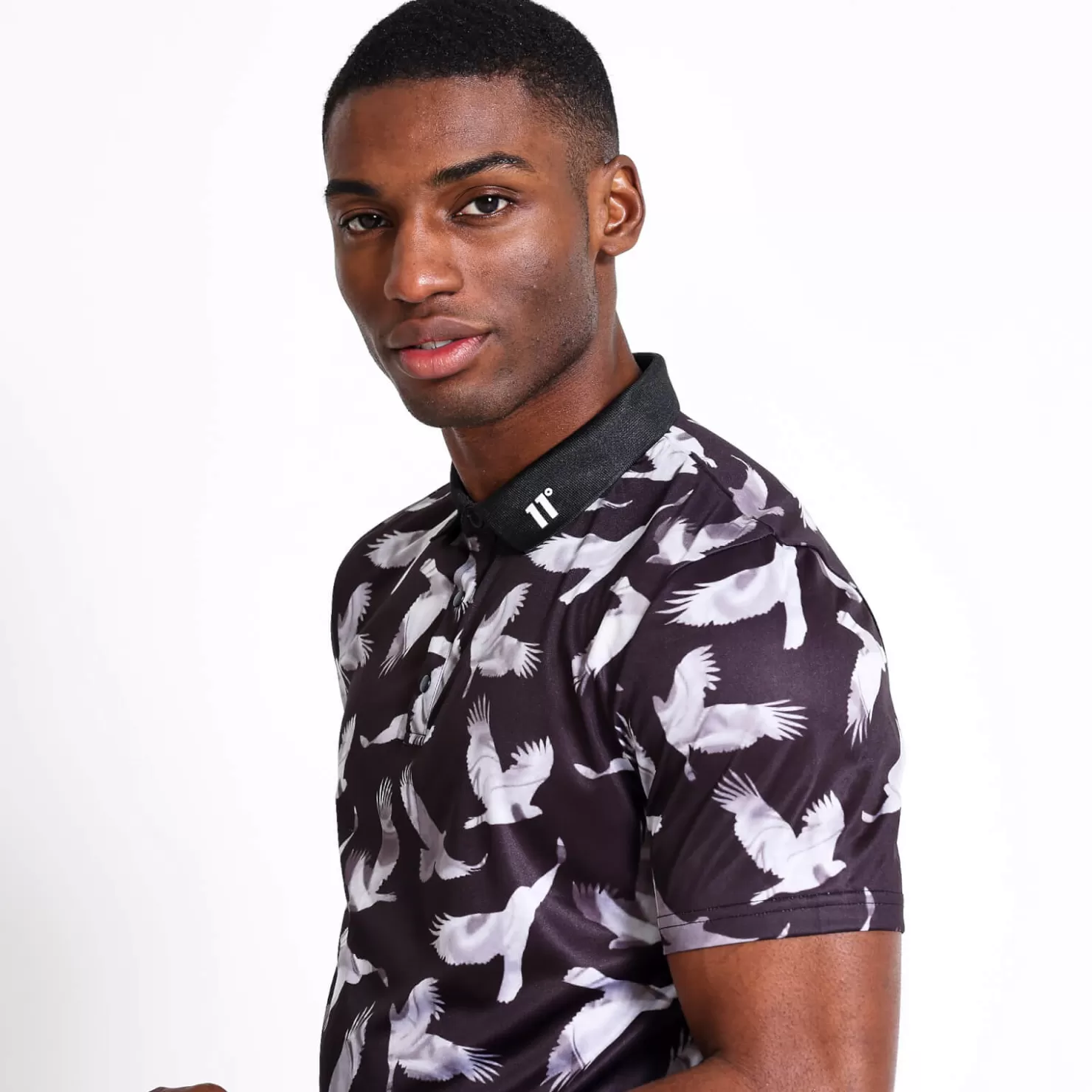 11 Degrees Polo Shirts<Golf Polo Shirt – Black