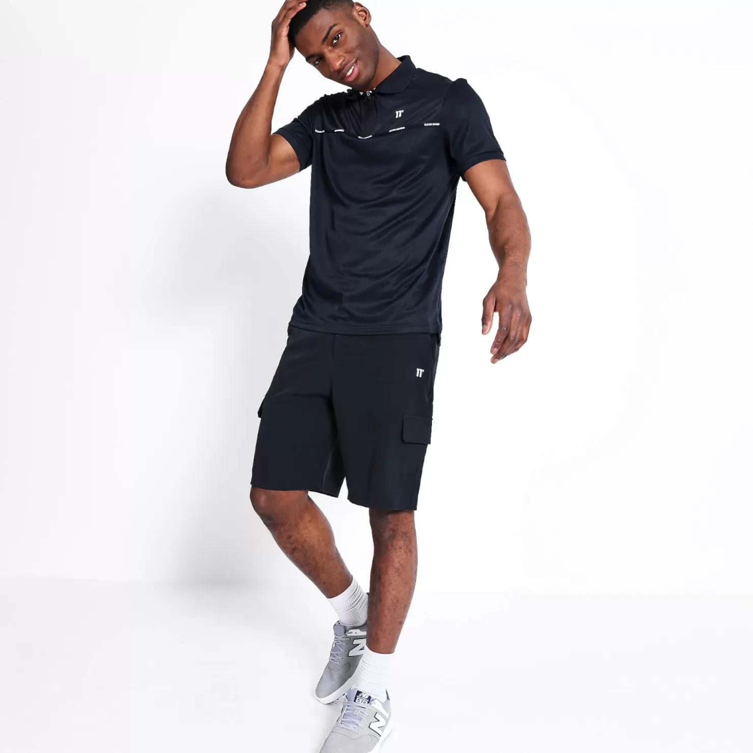 11 Degrees Polo Shirts<Golf Polo Shirt – Black