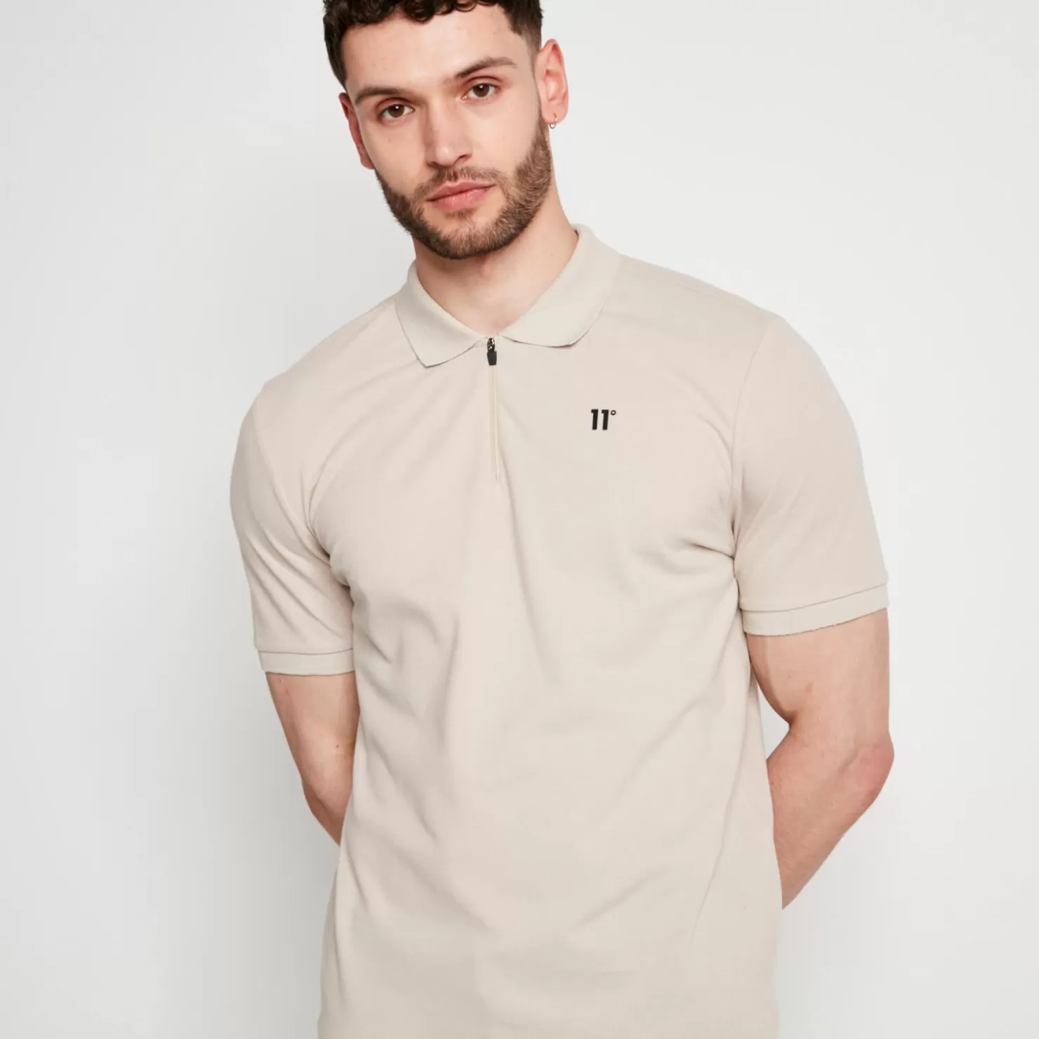 11 Degrees Polo Shirts<Smart Polo Shirt – Stone