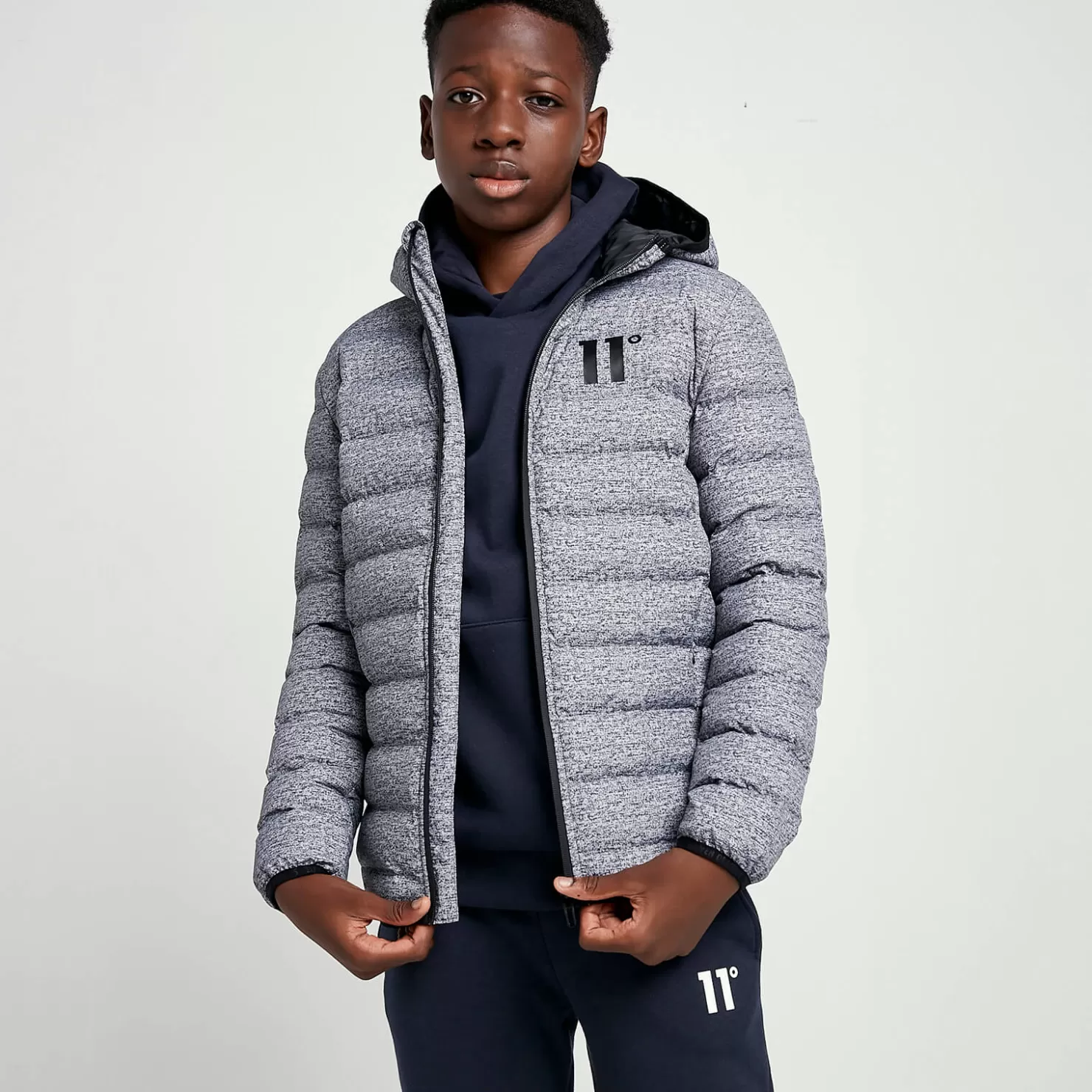 11 Degrees Jackets<Space Jacket – Grey Marl