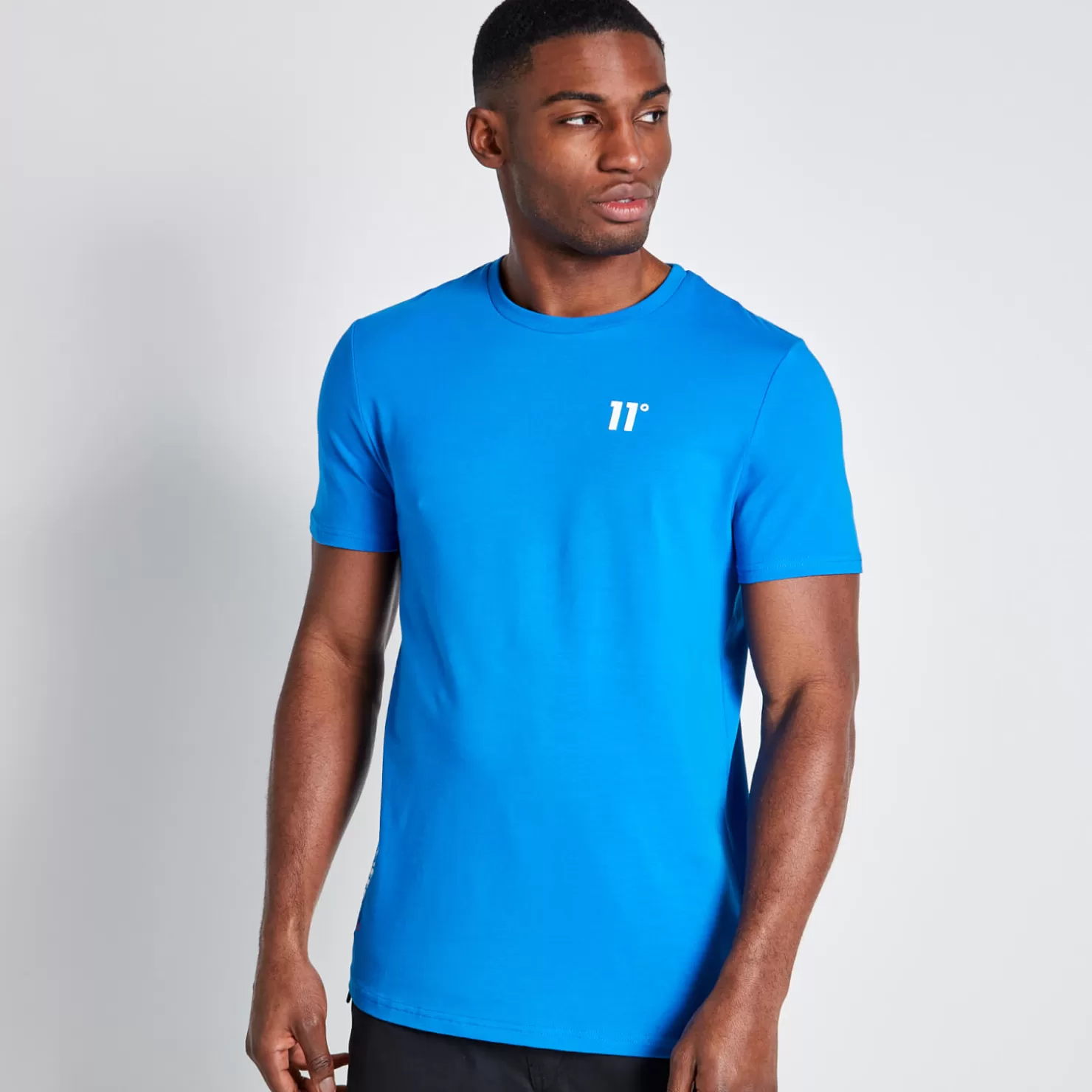 11 Degrees T-Shirts<Tall Small Graphic Muscle Fit Short Sleeve T-Shirt – Skydiver Blue