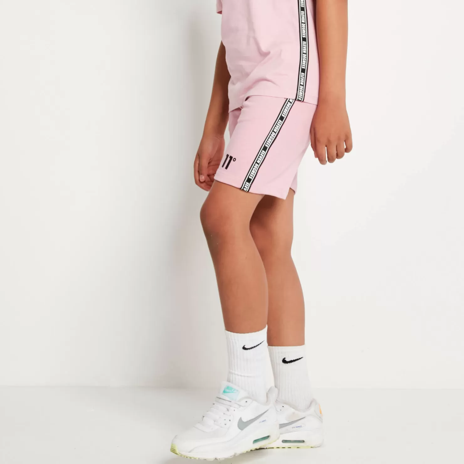 11 Degrees Shorts<Taped Sweat Short – Pink Nectar