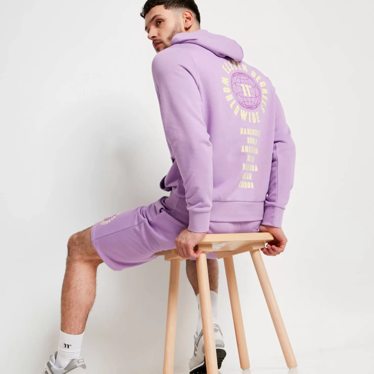 11 Degrees Hoodies<Worldwide X Hoodie – Digital Lavender