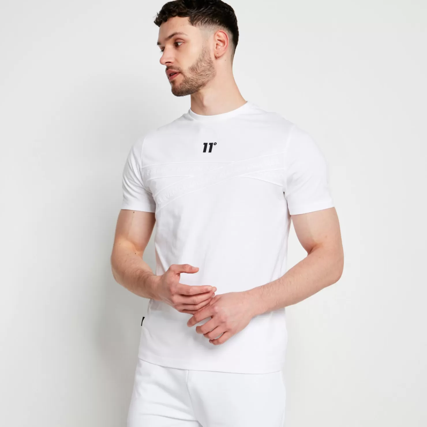 11 Degrees T-Shirts<Zigzag T-Shirt – White