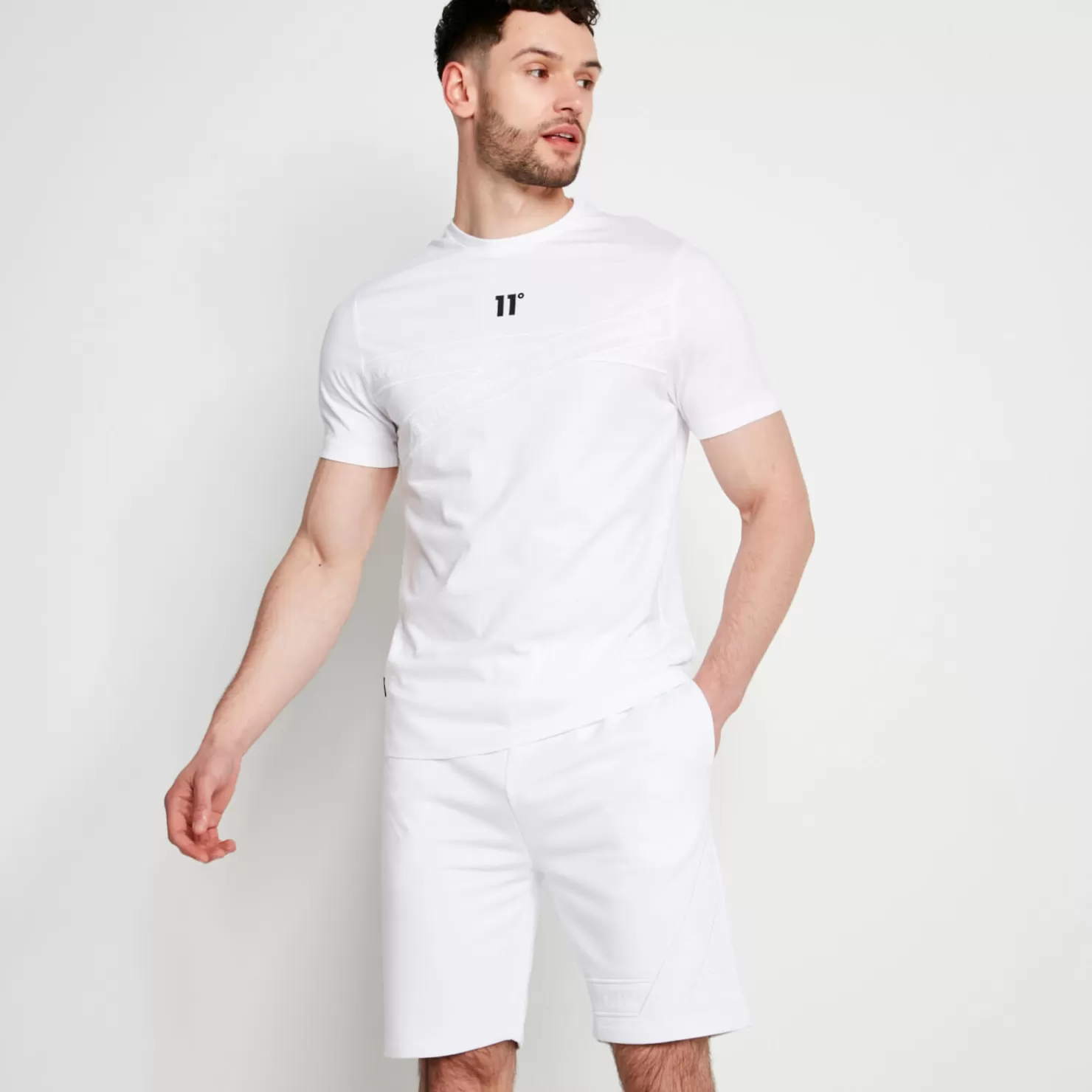11 Degrees T-Shirts<Zigzag T-Shirt – White